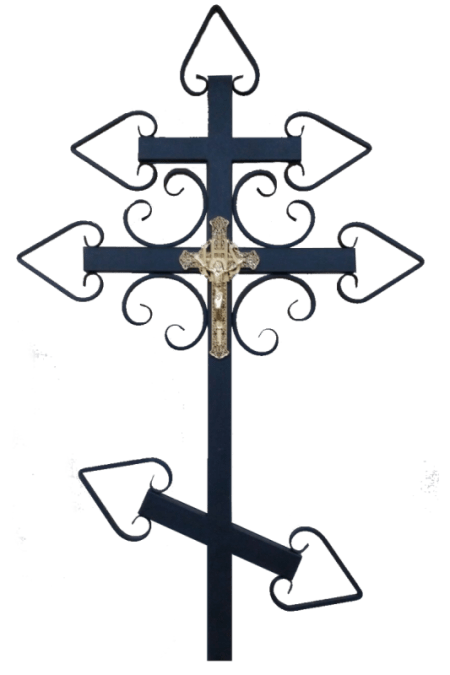 Крест металлический P49