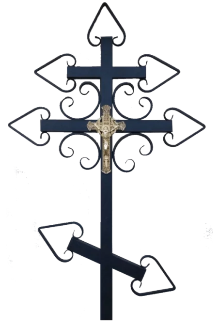 Крест металлический P49